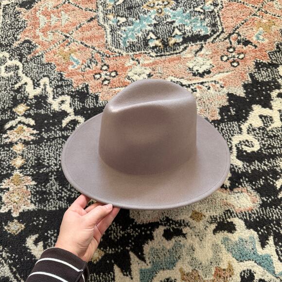 GIGI PIP Wes Tall Fedora Hat Light Grey main image 4